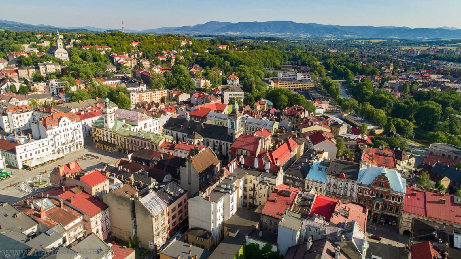 Cieszyn z lotu ptaka