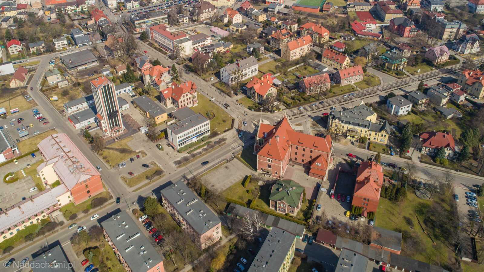 Pszczyna z lotu ptaka