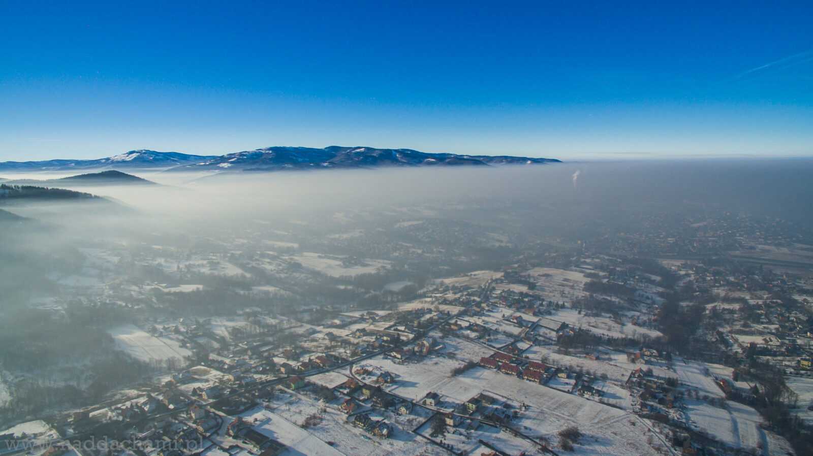 Mgła - smog Bielsko-Biała